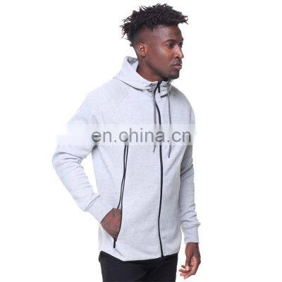 High Quality Full Zip Up Face Hoodie Blank Full Face Zip Full Zipper Hoodies Whole Custom Fleece Mens Zip Up Hoodie photo-2
