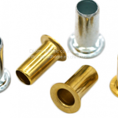 Brass Hollow Rivet Electric and Electrical Conductive Rust-proof Lengthened Corns Stud M3*9 Over Hole Full Hollow Rivet（Wechat:13510231336） photo-2