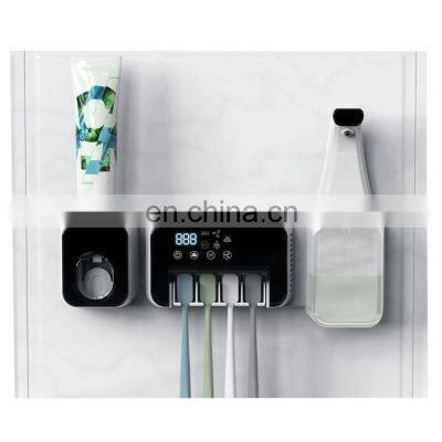 Wall Mounted Automatic Sensor Large Capacity Touchless  Auto Liquid  Hand Bottle USB Foam Soap Dispensers With Toothbrush UV