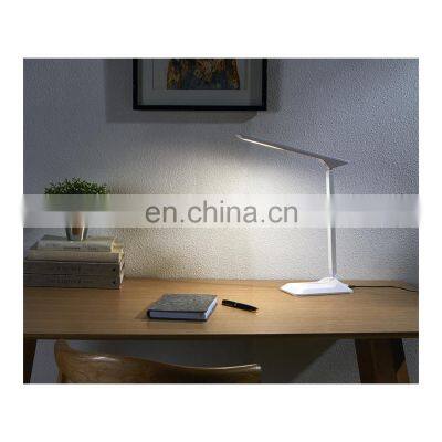 Business style table lamp modern touch dimmable led abs study desk table lamp eye-caring