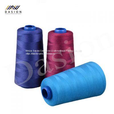 Plastic cone bulk polyester sewing thread silcone thread from Hubei manufacture