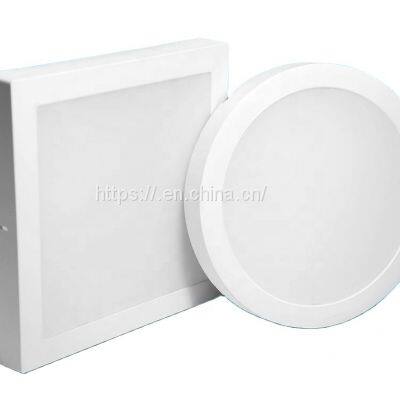 led panel light 12w 220v round backlit square frameless plastic recessed led panel light