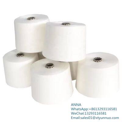 Raw Polyester Cotton Blended Yarn From China Factory Polyester Blended With Cotton Yarn