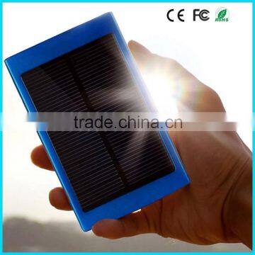 Solar power bank 10000mAh mobile portable charger dual port