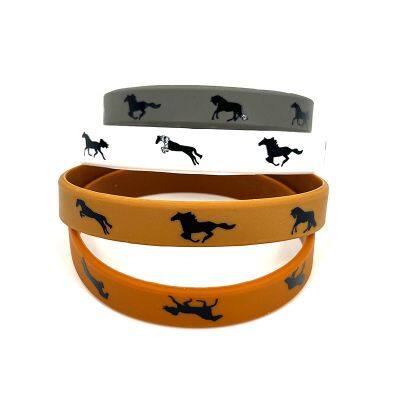 Hot Sale Silicone Wristband Imprint Customizable Rubber Bracelets for Promotional Business Gifts