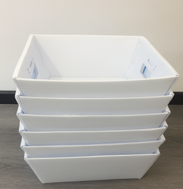 PP Corrugated Stackable Picking Bins Stackable Corrugated Plastic Picking Totes for Warehouse