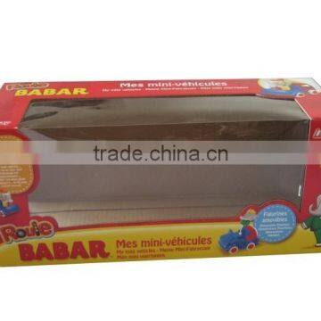 model car packaging paper box with clear window