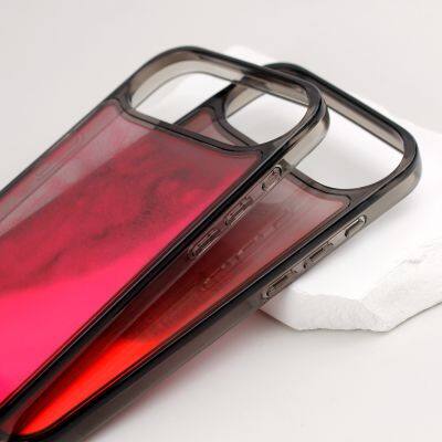 Fashion Glow Dark Neon Sand Phone Case for 13-17 Series Custom Design PC+TPU Material 360 Protection Anti-Fingerprint photo-4