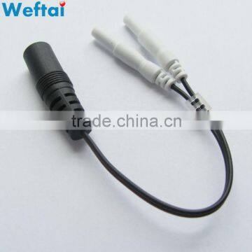 Wholesale 2mm TENS Splitter Cable 2.5mm Female Mono Plug