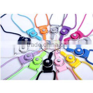 Luxury Separable Rotate Ring Mobile Phone Chest Strap Hang Around Neck , Mobile Phone Finger Strap , Cell Phone Case Neck Strap photo-2