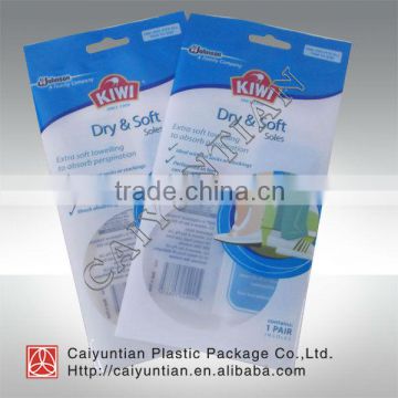 Newest!!! Plastic bag for shoe-pad/insole packaging bag