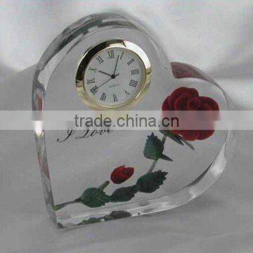 2012 Promotional Elegant Crystal Desk Gift Clock