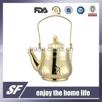 1.1 L Top Handle And Gold Color Arabian Stainless Steel Tea Kettle/Tea Pot(SW-217G)