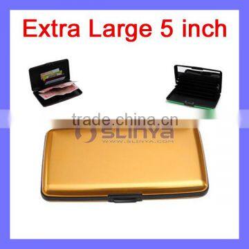 5 Inch Extra Large Can Hold Phone Mirror Aluminum Credit Card Wallet
