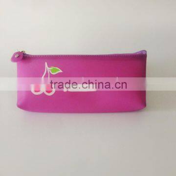 Osini Profeesinal Custom Silicone Fluorescence Candy Color Pencil Case With Fruit Logo Printed for Kids photo-2