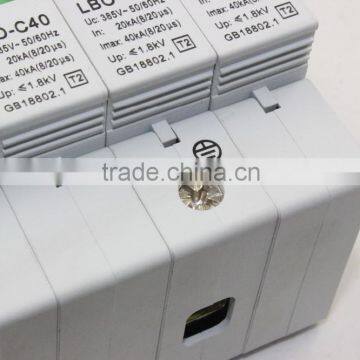 China SPD 220V 30KA 4P Modular Rail Type Power Surge Protector photo-5