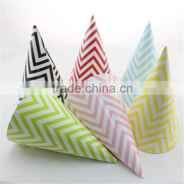 Wholesale Cheap Colorful Paper Hats Birthday Party Hats for Decoration