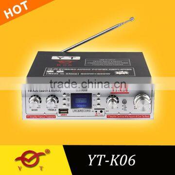 High end audio amplifier YT-K06 with usb/sd/lcd