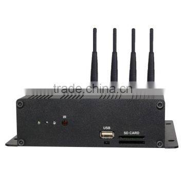 Mobile DVR Type Support 4 Wireless Camera Double SD Card GPS 4 Channel Mobile DVR for Car Bus Truck with WiFi Function