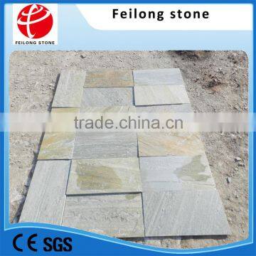 natural yellow slate flooring tile