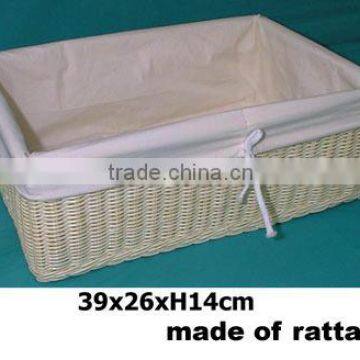 Vietnam rattan laundry basket in high quality