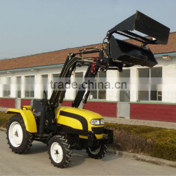 25hp mini tractor for orchard,hydraulic steering,EEC,EPA,diesel engine,8F+2Rshift,with Cabin,4 in 1 bucket,fork,blade,backhoe