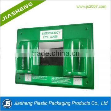 Eye wash station plastic blister packaging