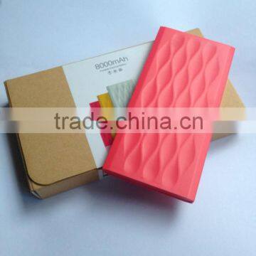 Manufacturer wholesale mobile phone Power Bank 8000mAh