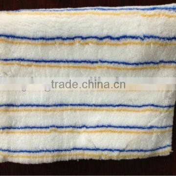 Respiration fiber fabric 100% polyester with color stripe