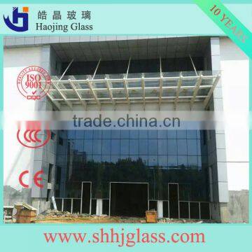 best designed glass curtain wall thoughened glass with colors