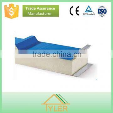 Top quality and fast installation PU sandwich panel for roof and wall