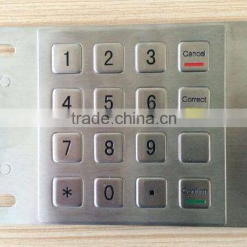 Stainless Steel USB Connect Easy Install Metal ATM Keypad photo-4