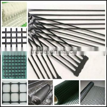 two-directional draw and extend plastic geogrid