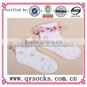 Baby lace cute comed breathable thin spring cotton sock