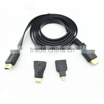 Multifuction 3 in 1 Hdmi to Mini Micro Hdmi Displayport Converter Cable for Smartphone Camera Monitor Hometheater photo-2