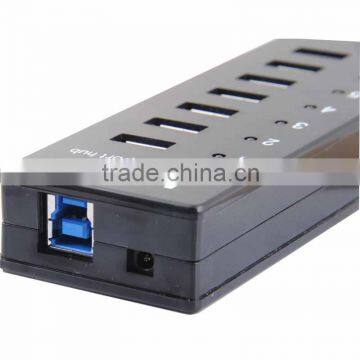 Universal Superspeed 7 Ports Usb 3.0 Hub 7 Port Usb3.0 Hub With Rj45 10/100/1000 Gigabit Ethernet Lan Network photo-4