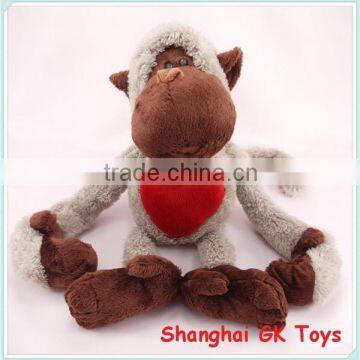 Plush toy brown soft plush monkey