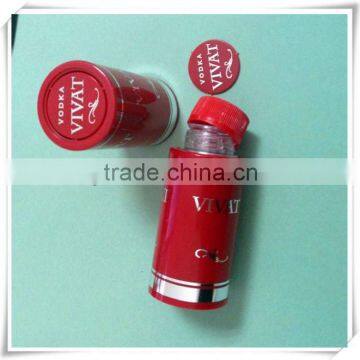 Double anti-false plastic cap for vodka bottles made in China