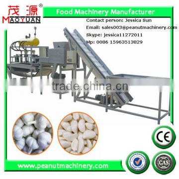 Garlic peeling production line