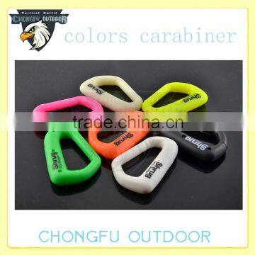 2015 customized fashion trend camping aluminum paracord carabiner