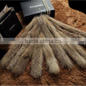 2016 high -end real raccoon fur trimming material for garment