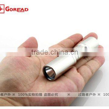 Goread C47 R2 stainless steel 3W high bright rechargeable 14500 LED Torch