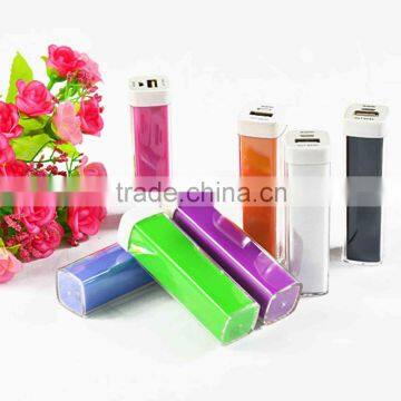 mini portable charger power bank 2600mah for smartphone