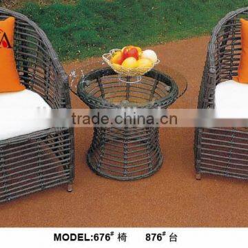 Rattan Roma Bistro Round Set for Outdoor Garden Furniture photo-5