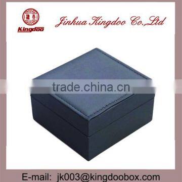 Jinhua Supplier Handmade Rectangular Plastic Watch Box Velvet Leather Mirror photo-3