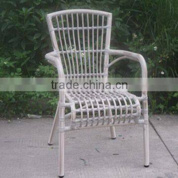 Cheap aluminium Outdoor bistro rattan chair