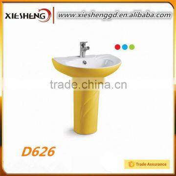 Denmark design Low price ! Sanitary ware Pedestal Basin color best quality bathware set