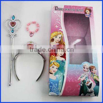 Environmental Protection Frozen Elsa Anna Jewelry Crown Set for Girls Play photo-3
