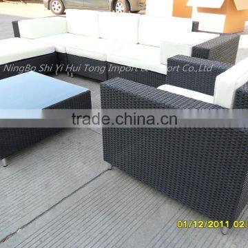 Used PE Rattan Garden Furniture Wicker