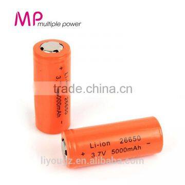 2016 Wholesale Price Li-ion Battery 3.7v 5000mAh 26650 Lithium Polymer Battery